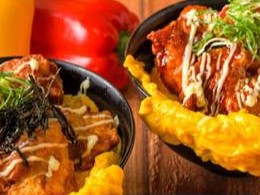 オム玉唐揚げ丼 鶏爛漫 新深江店
