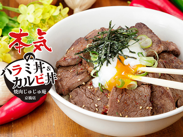 本気のハラミ丼＆カルビ丼 焼肉じゅじゅ庵 京橋店