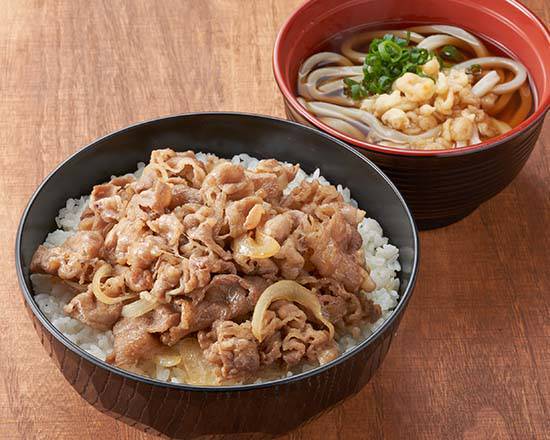 丼とミニうどんのぶん福
