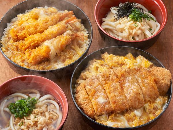 丼とミニうどん 狸