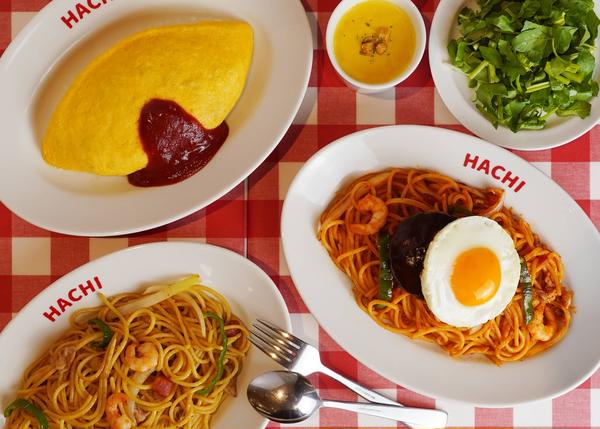 【洋食】レストランHACHI一番町店 since1979<ナポリタン/オムライス>