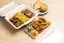 カレー3種ごほうび弁当 3 curry plate - chicken, dal and daily special-
