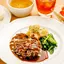 手作り煮込みのデミグラスソースハンバーグセットhamburger steak with Demi-glace sauce set