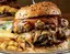454gダブルチーズバーガー(1ポンド)DOUBLE CHEESE BURGERフレンチフライSサイズ付き with French fries S size