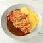 オムチキンカツカレー	Fluffy Omelette and Chicken Cutlet Curry