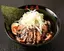 炙りとん黒油そば 中盛り Roast Pork Fillet Black Oil Soba (Large)