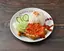 Nasi Ayam Geprek 揚げ鶏の辛いサンバル和え