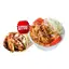 チキンケバブラップ ＆ ケバブ丼セットChicken Kebab Warp ＆Kebab Rice Bowl  Set