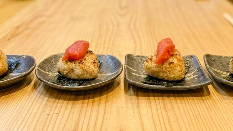 焼きおにぎりと焼き魚 えんむすび