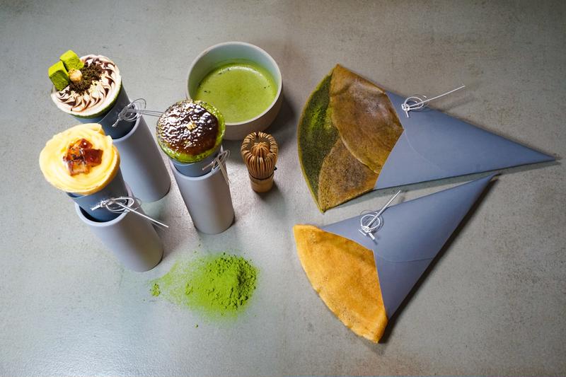浅草茶屋たばねのし原宿 抹茶クレープ 抹茶ラテ【和クレープ専門店】
