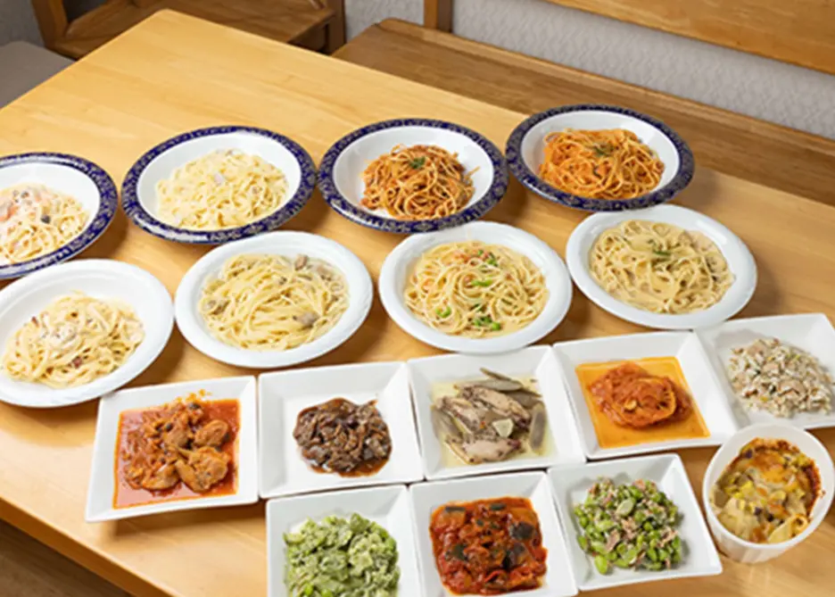 大盛り無料絶品パスタ豊秀ワンコインバルシンプル